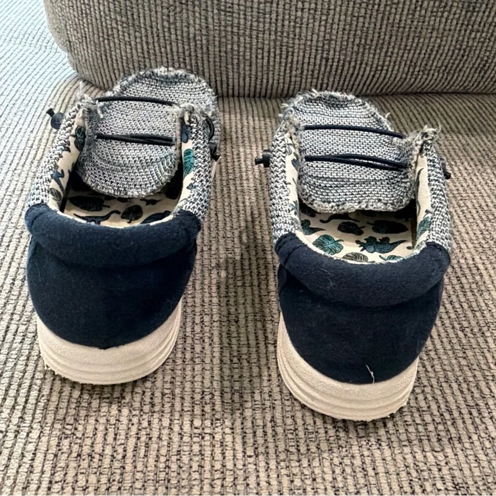 Benny Slip-Ons Blue Kids Shoes size 3